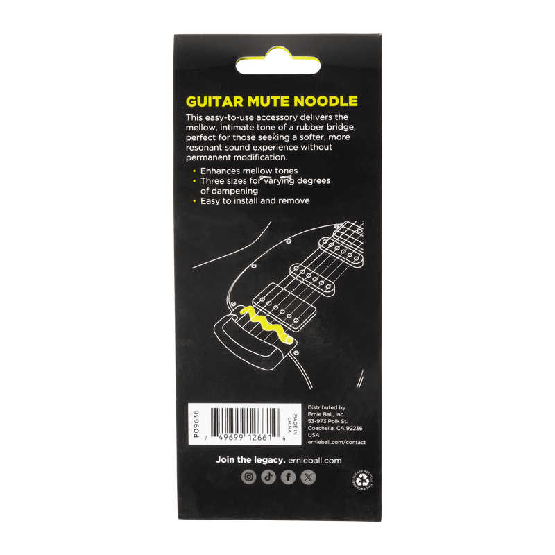 Sordina Cuerdas Ernie Ball P09636 Guitarra