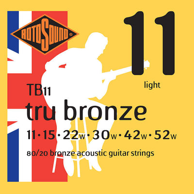 Encordado Rotosound TB11 Guit Acust Tru Bronze 80/20 11-52
