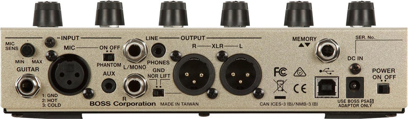 Pedal Boss Ve-8 Acoustic Singer Guitarra Acustica