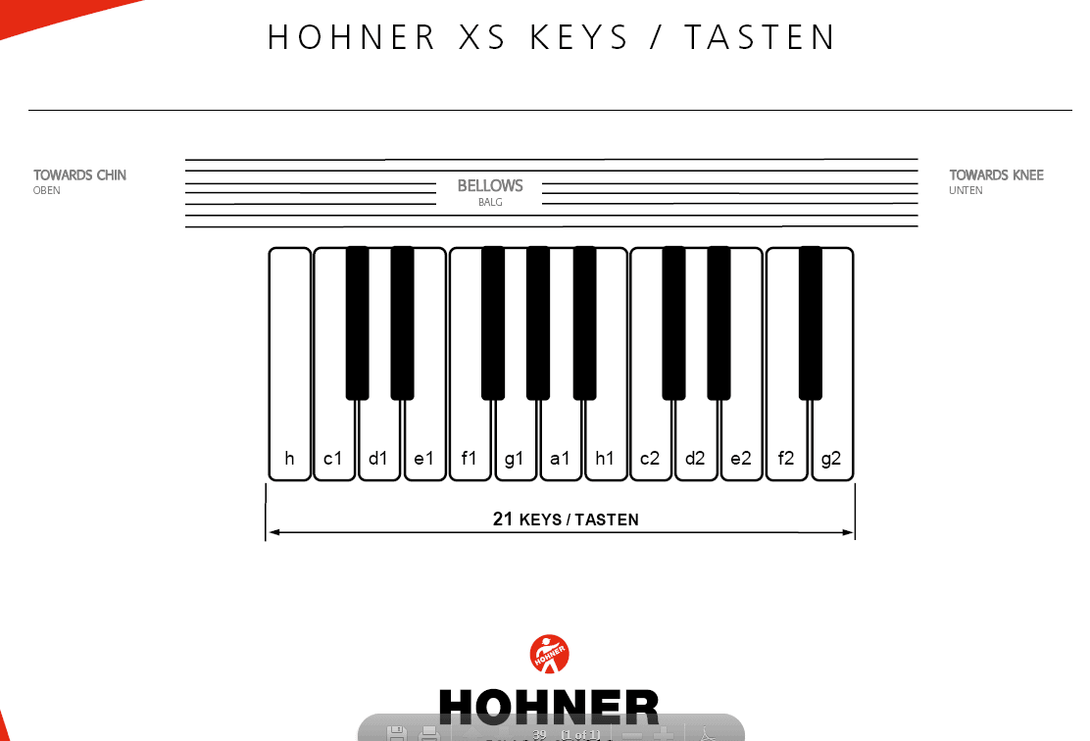 Acordeon Hohner A2902 - The Music Site