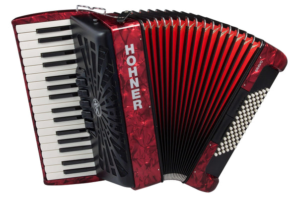 Acordeon Hohner Bravo III 72 Bajos Rojo A16632 - The Music Site