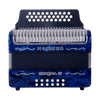 Acordeon Hohner Corona III 5 Letras Dbl Azul - The Music Site