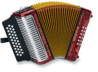 Acordeón Hohner Corona III 5 Letras Rojo - The Music Site