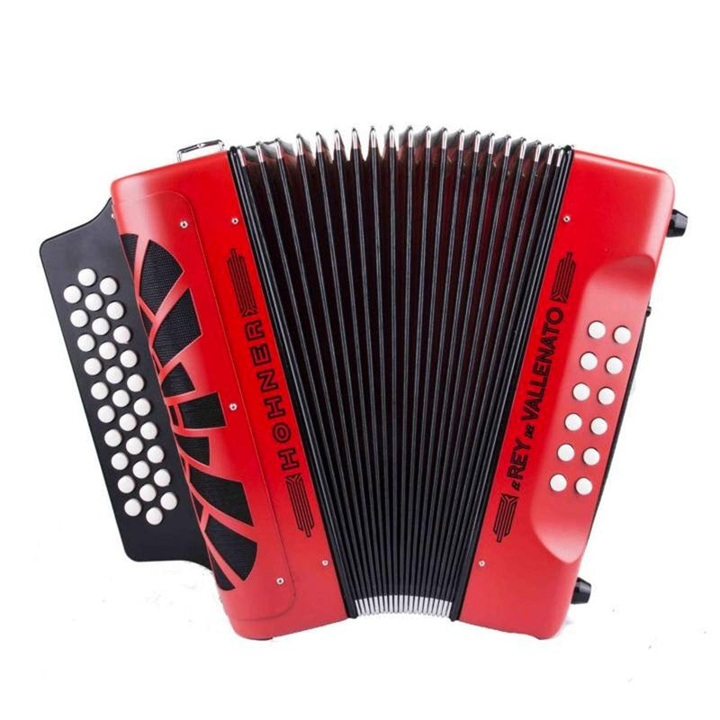 Acordeon Hohner Rey Vallenato Adg Rojo - The Music Site
