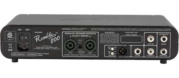 Amplificador Fender Bajo Rumble™ 800 HD, 120 V - The Music Site