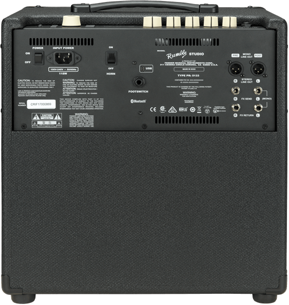 Amplificador Fender Rumble™ Studio 40, 120V 2376000000 - The Music Site