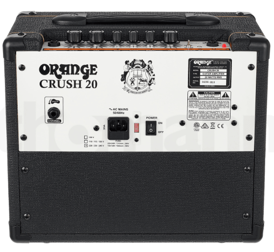 Amplificador Orange De Guitarra Eléctrica D-Crush-20 Black - The Music Site