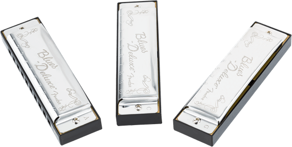 Armonica Fender Blues DLX Pack por 3 W/C DO ( C )- SOL ( G )-LA ( A ) 0990701021 - The Music Site