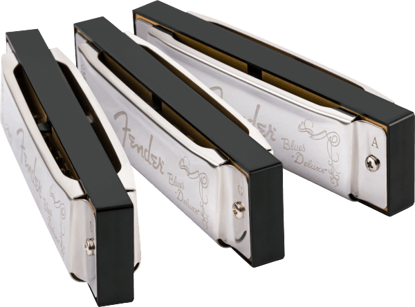 Armonica Fender Blues DLX Pack por 3 W/C DO ( C )- SOL ( G )-LA ( A ) 0990701021 - The Music Site