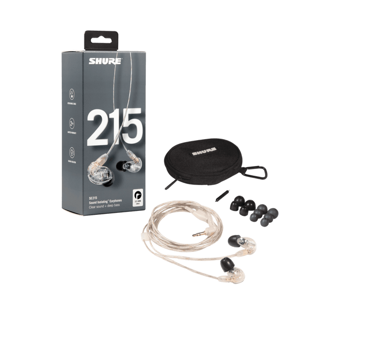 Audifono Shure Se215-Cl Transparente - The Music Site