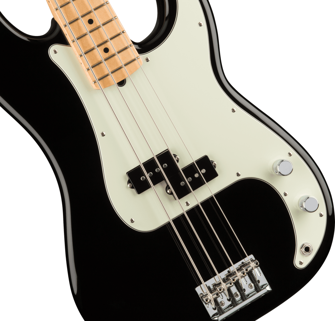Bajo Electrico Fender American Pro Precision Bass®, diapasón de arce, negro 0193612706 - The Music Site