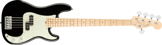 Bajo Electrico Fender American Pro Precision Bass® V, diapasón de arce, negro 0194652706 - The Music Site