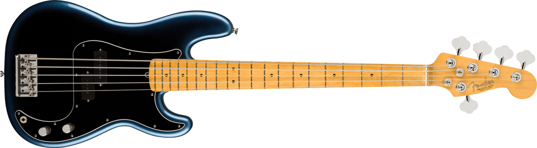 Bajo Electrico Fender American Professional II Precision Bass® V, diapasón de arce, noche oscura 0193962761 - The Music Site