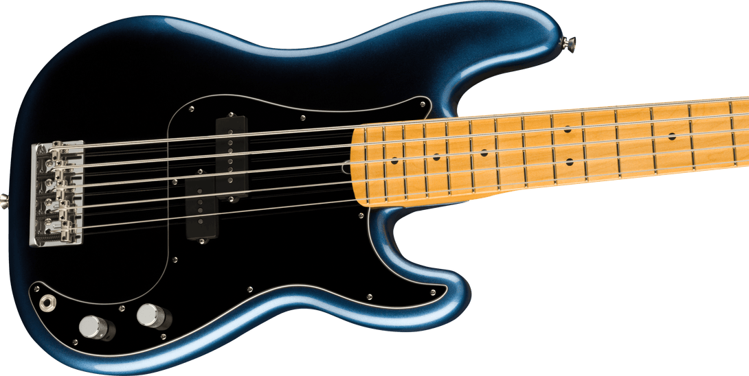 Bajo Electrico Fender American Professional II Precision Bass® V, diapasón de arce, noche oscura 0193962761 - The Music Site