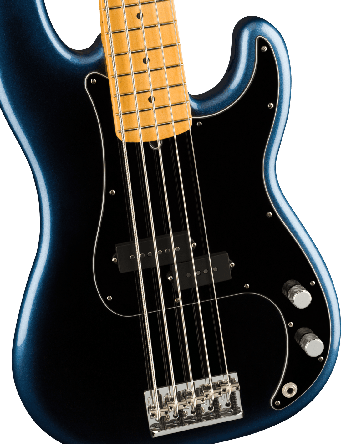 Bajo Electrico Fender American Professional II Precision Bass® V, diapasón de arce, noche oscura 0193962761 - The Music Site