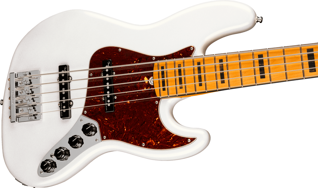 Bajo Electrico Fender American Ultra Jazz Bass® V, Maple Fingerboard, Arctic Pearl 0199032781 - The Music Site