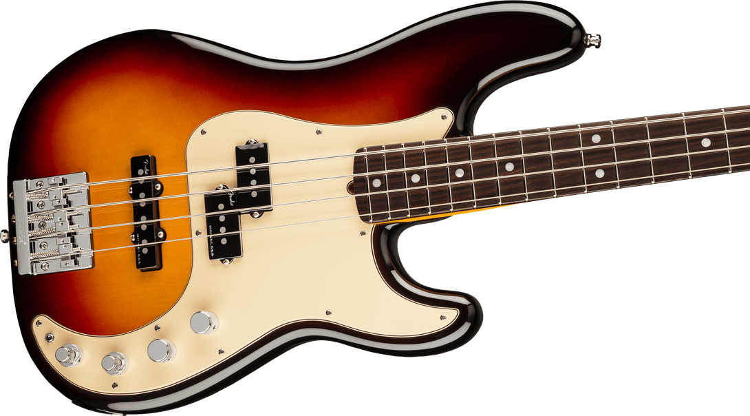 Bajo Electrico Fender American Ultra Precision Bass®, diapasón de palisandro, Ultraburst 0199010712 - The Music Site