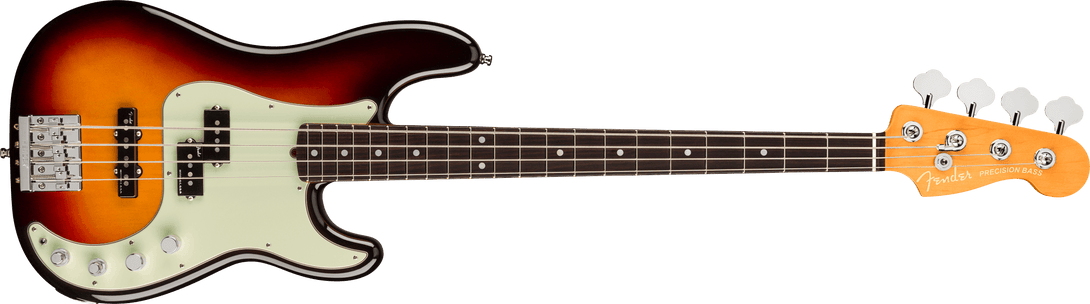 Bajo Electrico Fender American Ultra Precision Bass®, diapasón de palisandro, Ultraburst 0199010712 - The Music Site