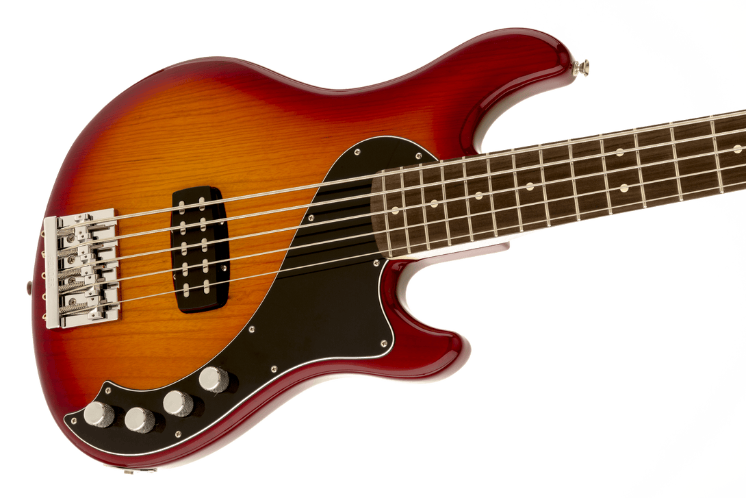 Bajo Electrico Fender Deluxe Dimension™ Bass V, diapasón de palisandro, explosión de cereza envejecida 0142700331 - The Music Site