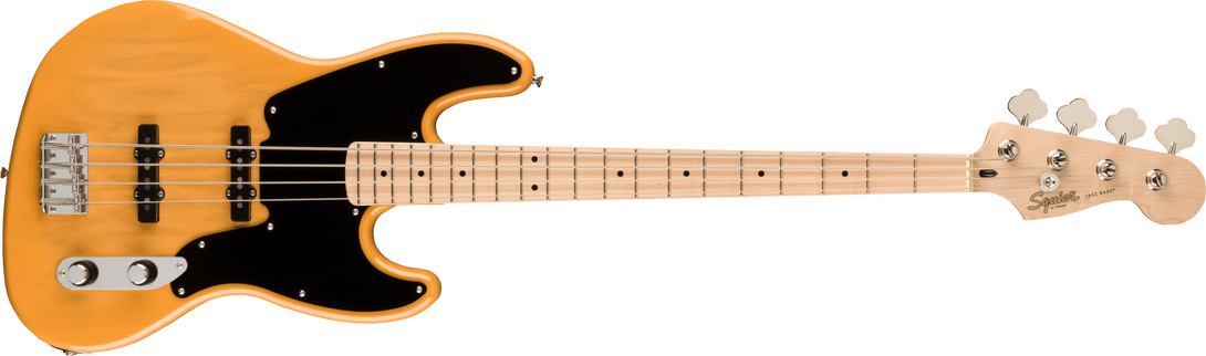 Bajo Electrico Fender Paranormal Jazz Bass® '54, diapasón de arce, golpeador anodizado dorado, negro 0377100550 - The Music Site