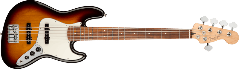 Bajo Electrico Fender Player Jazz Bass® V, diapasón de Pau Ferro, Sunburst de 3 colores 0149953500 - The Music Site