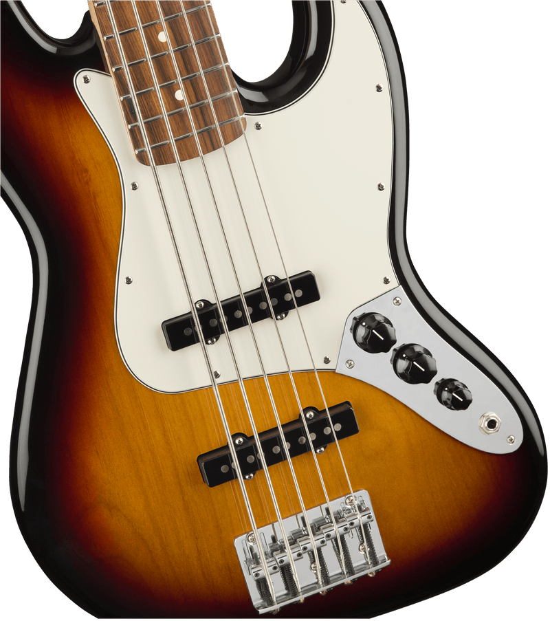 Bajo Electrico Fender Player Jazz Bass® V, diapasón de Pau Ferro, Sunburst de 3 colores 0149953500 - The Music Site