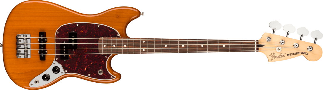 Bajo Electrico Fender Player Mustang® Bajo PJ, Pau Ferro, Envejecido Natural 0144053528 - The Music Site