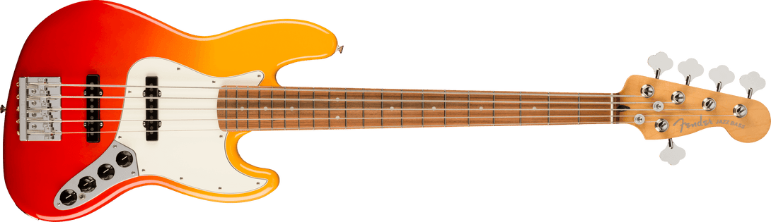 Bajo Electrico Fender Player Plus Jazz Bass® V, diapasón de Pau Ferro, Tequila Sunrise 0147383387 - The Music Site