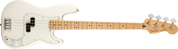 Bajo Electrico Fender Player Precision Bass®, diapasón de arce, blanco polar 0149802515 - The Music Site