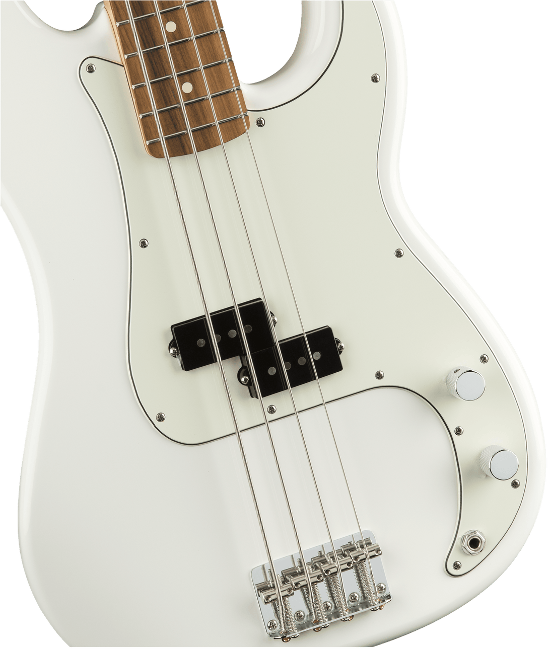 Bajo Electrico Fender Player Precision Bass®, diapasón de Pau Ferro, blanco polar 0149803515 - The Music Site