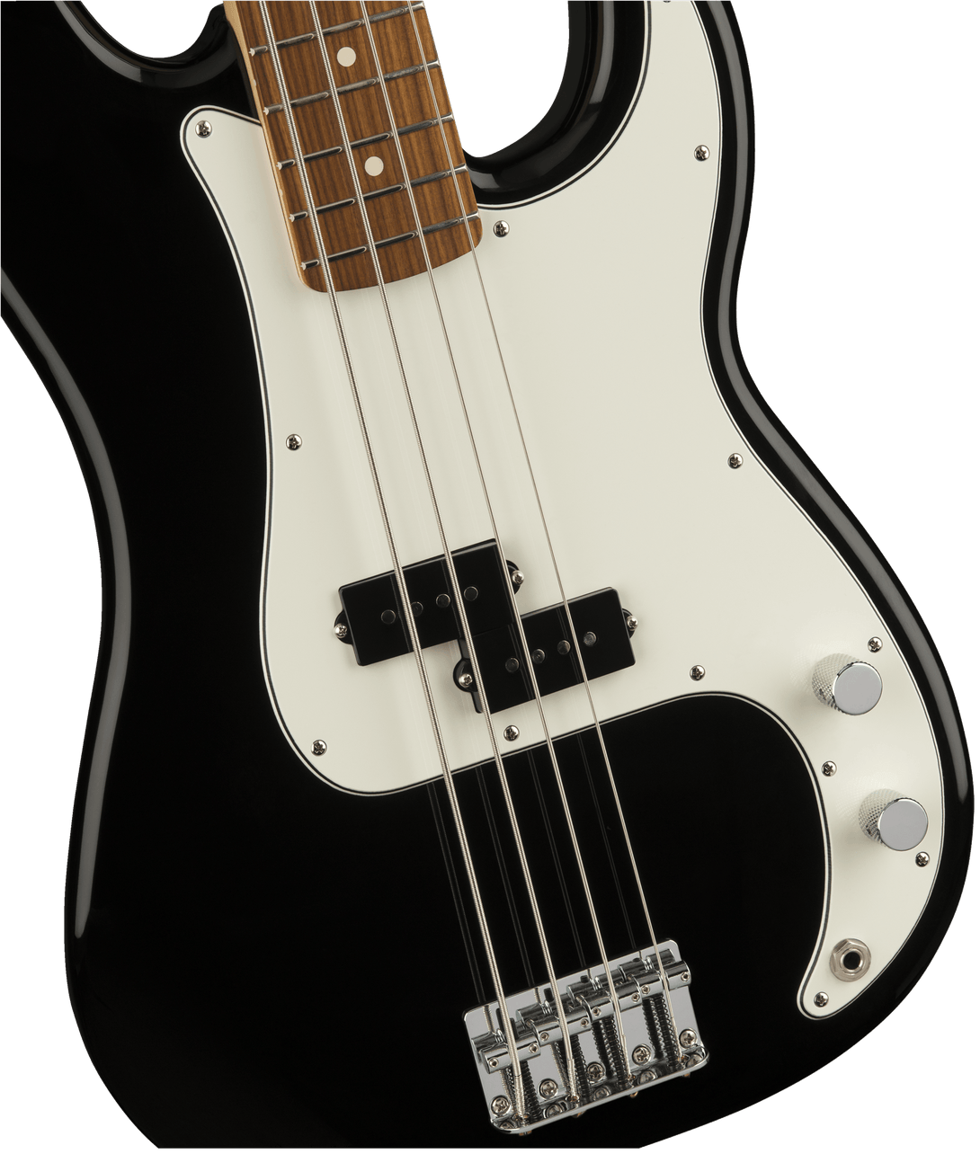 Bajo Electrico Fender Precision Bass® estándar, diapasón de Pau Ferro, negro 0146103506 - The Music Site