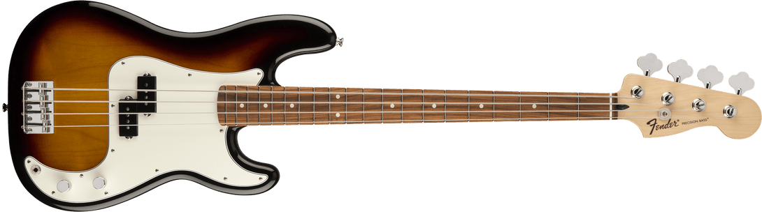Bajo Electrico Fender Precision Bass® estándar, diapasón de Pau Ferro, Sunburst marrón 0146103532 - The Music Site