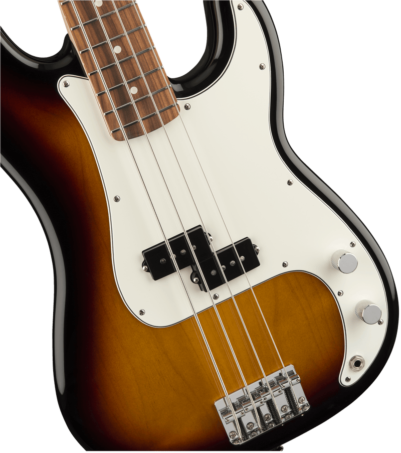Bajo Electrico Fender Precision Bass® estándar, diapasón de Pau Ferro, Sunburst marrón 0146103532 - The Music Site
