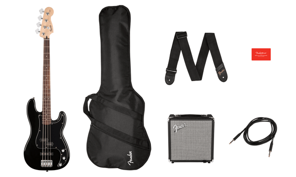 Bajo Electrico Fender Squier Affinity Precision Bass PJ Pack Gig Bag Rumble 15 - 120V 0371982006 - The Music Site