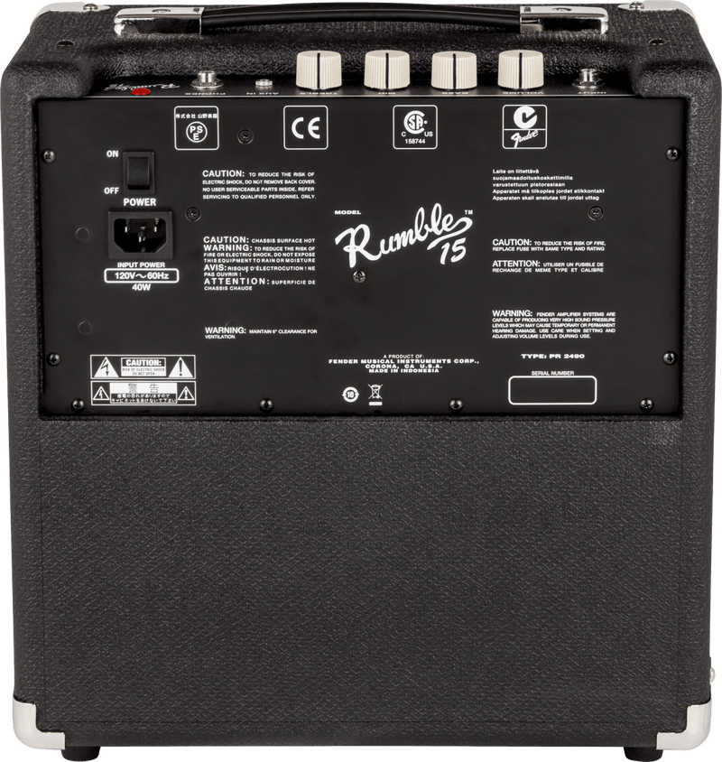 Bajo Electrico Fender Squier Affinity Precision Bass PJ Pack Gig Bag Rumble 15 - 120V 0371982006 - The Music Site