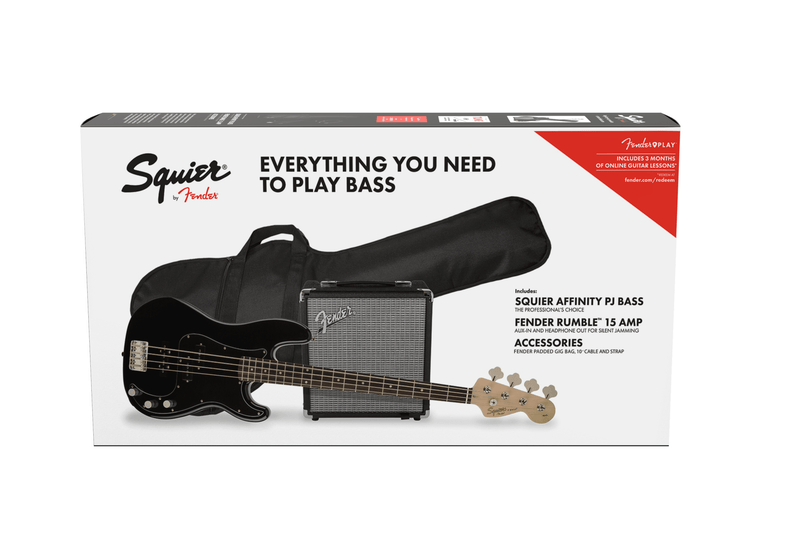 Bajo Electrico Fender Squier Affinity Precision Bass PJ Pack Gig Bag Rumble 15 - 120V 0371982006 - The Music Site