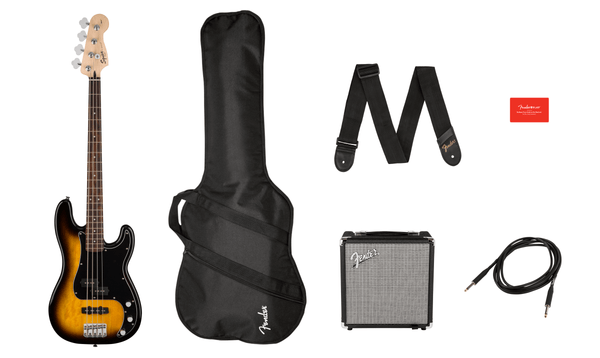 Bajo Electrico Fender Squier Affinity Precision Bass PJ Pack Gig Bag Rumble 15 - 120V 0371982032 - The Music Site