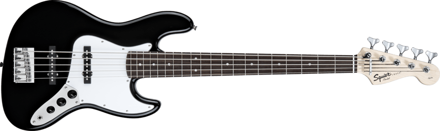 Bajo Electrico Fender Squier Affinity Series™ Jazz Bass® V, Laurel Fingerboard, Black - The Music Site