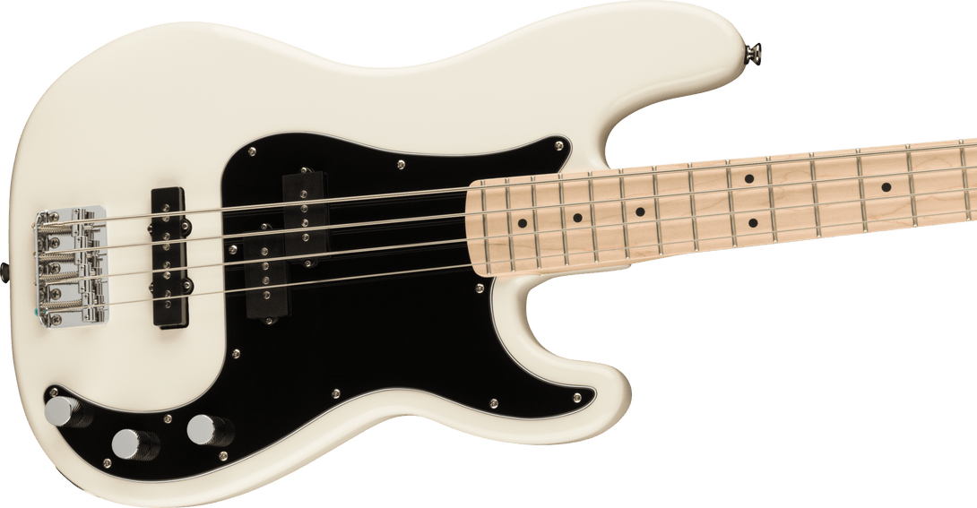 Bajo Electrico Fender squier Affinity Series™ Precision Bass® PJ, diapasón de arce, golpeador negro, blanco olímpico 0378553505 - The Music Site