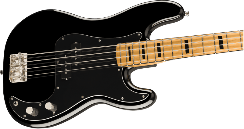 Bajo Electrico Fender Squier Classic Vibe '70s Precision Bass®, diapasón de arce, negro 0374520506 - The Music Site
