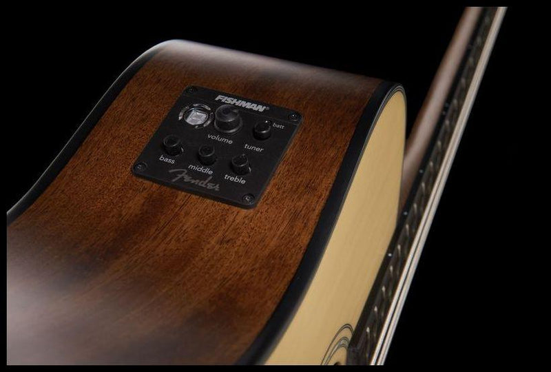 Bajo Electroacustico Fender CB-100CE Bass, Natural 0961560021 - The Music Site