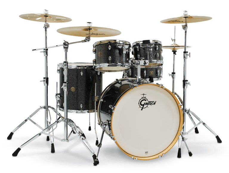 Bateria Gretsch Cm1-E825-Bs Negra 5 piezas + Grg3Pack - The Music Site