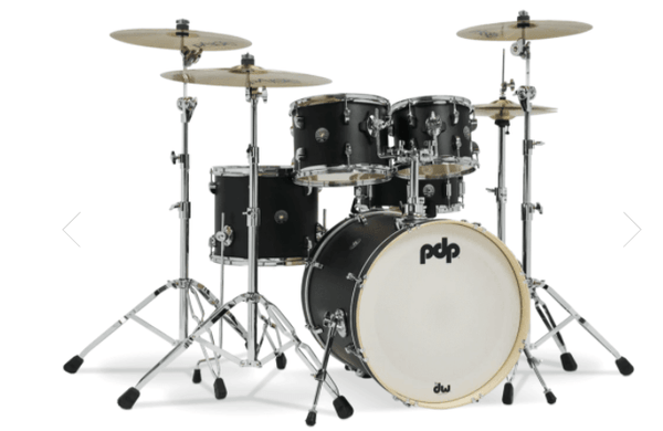 Bateria PDP Spetrum Pdst2015Bk Ebony Satin 5 Pcs - The Music Site