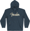 Buso Fender Frayed Logo Hoodie Navy L 9190117501 (L) - The Music Site