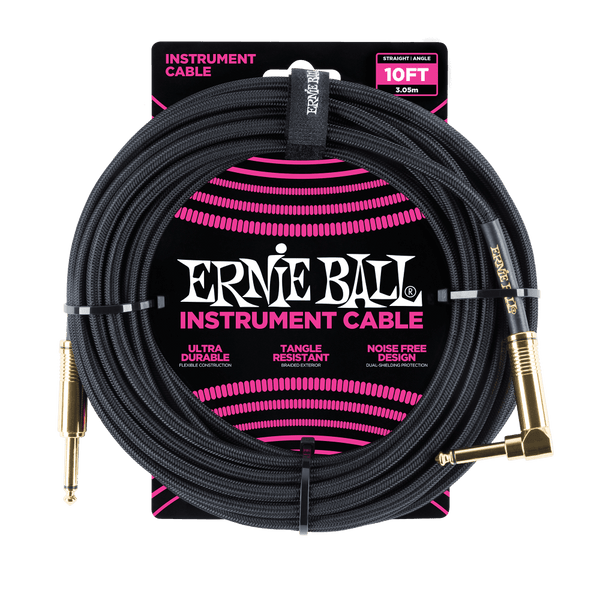 Cable Ernie Ball 10Ft P06081 Negro - The Music Site