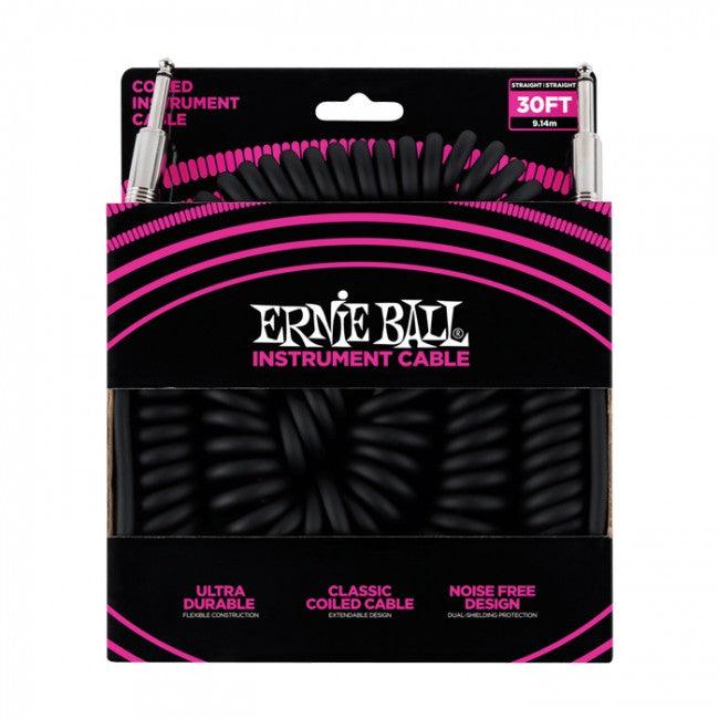 Cable Ernie Ball 30Ft Po6044 Enrrollado - The Music Site