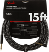 Cable Fender Deluxe Straight/Angle 15" 0990820085 - The Music Site