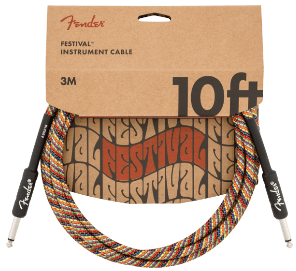 Cable Fender Festival 10Ft 3M Arcoiris 0990910299 - The Music Site