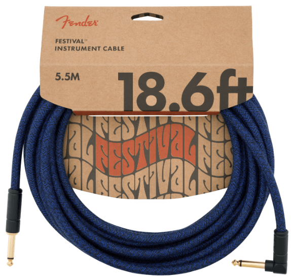 Cable Fender Festival 18.6Ft 5.5M Azul 0990918073 - The Music Site