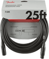 Cable Fender Microfono Professional Series Microphone Cable, 25', Black 0990820015 - The Music Site